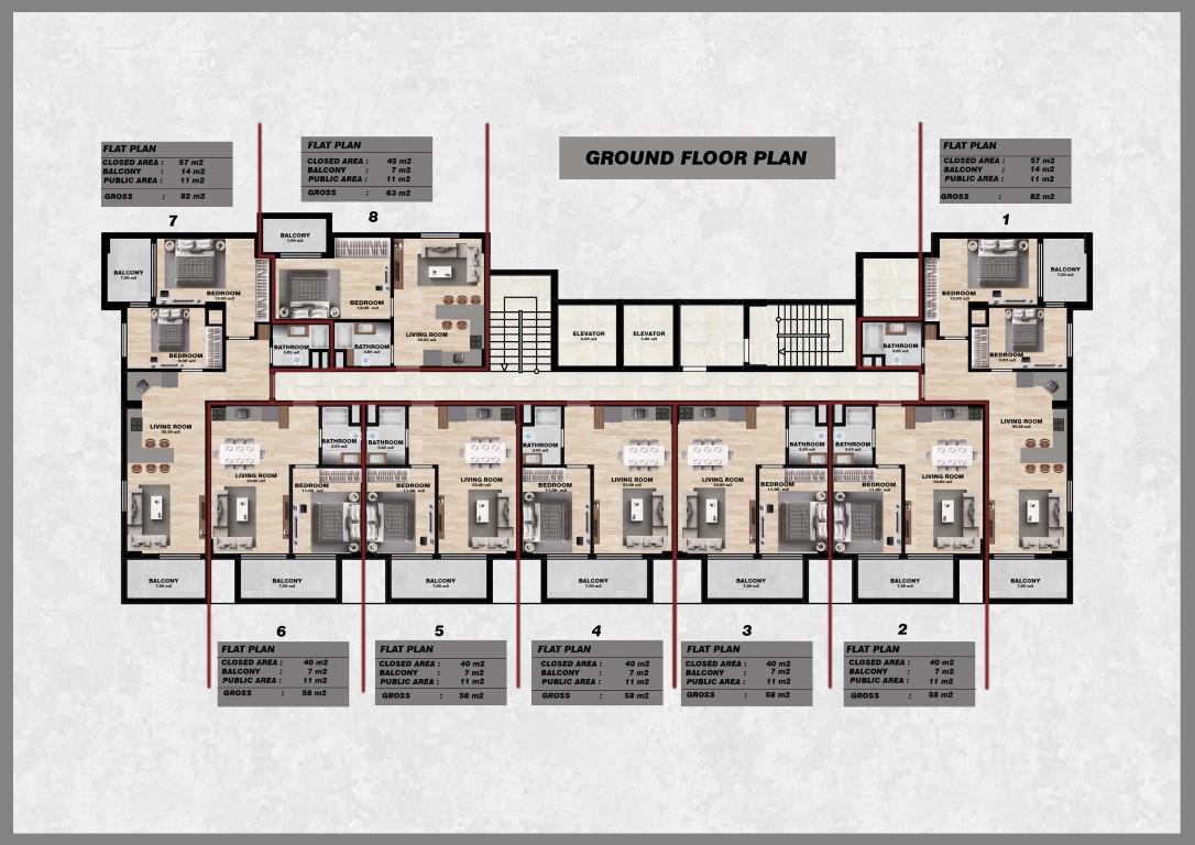 New residential complex in Turkey with landscaped area in Gazipasa (3 km to airport) - Фото 24