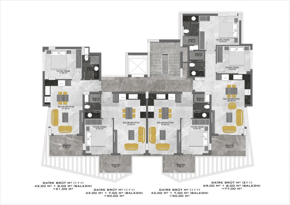 New project in Oba district with modern infrastructure - Фото 34