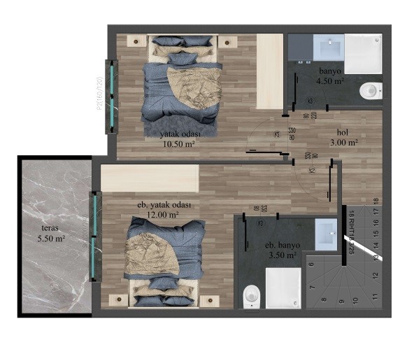 New modern complex with plans 1+1, 2+1 in the Kargyjak area - Фото 16