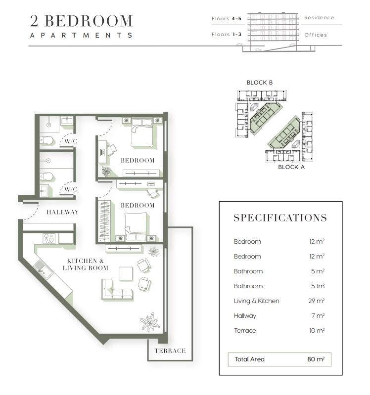 Prestigious residential complex in the center of the town of Girne in Northern Cyprus - Фото 19