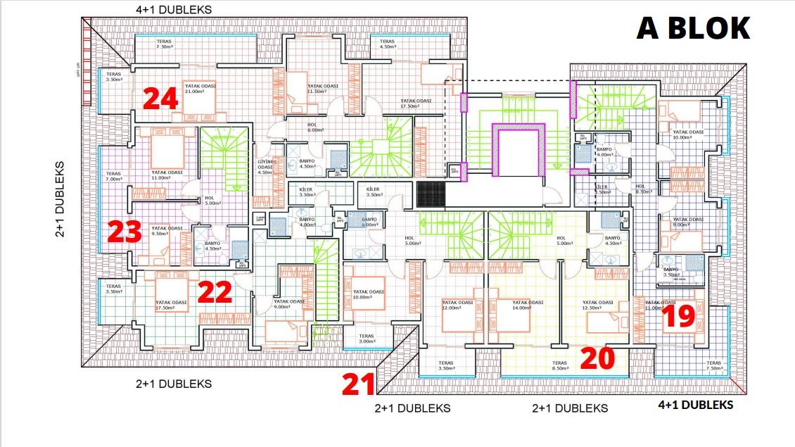 Modern residential complex under construction in Oba district - Фото 19