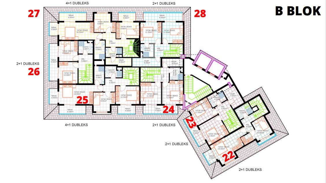 Modern residential complex under construction in Oba district - Фото 23