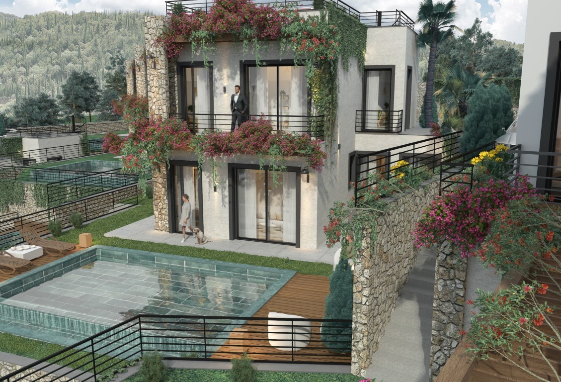 New KARYA project with sea view in Bodrum - Фото 10