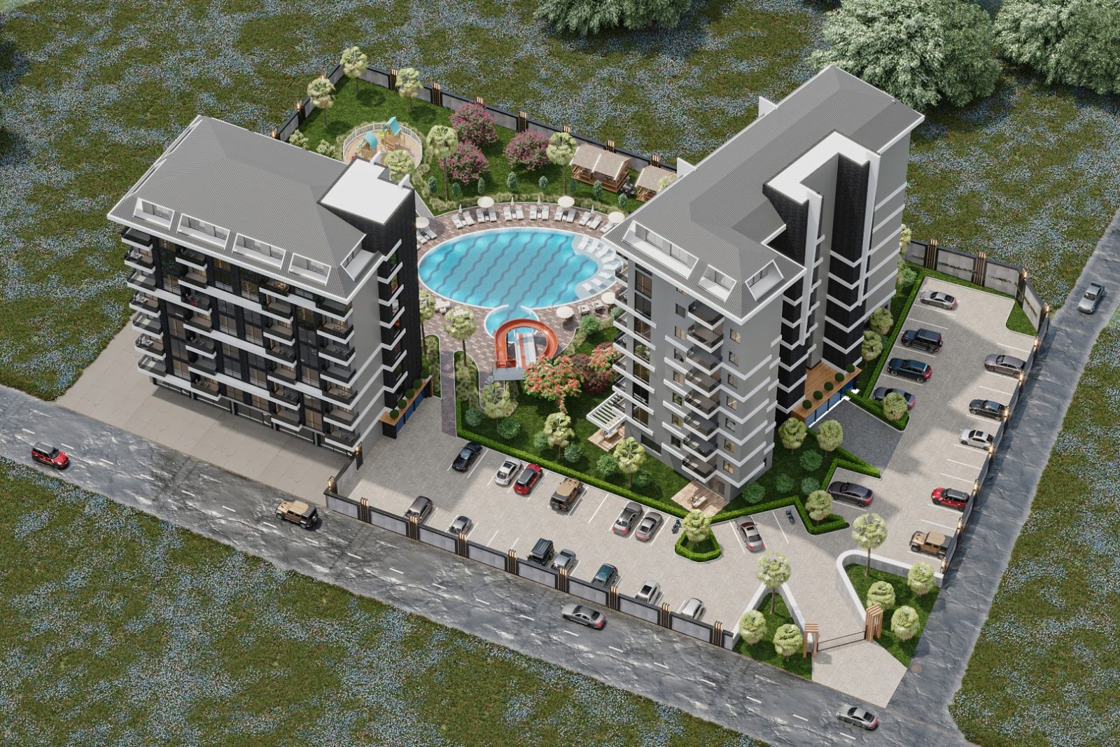 Modern project in Turkey at the construction stage, in the district of Pajallar, Alanya - Фото 10