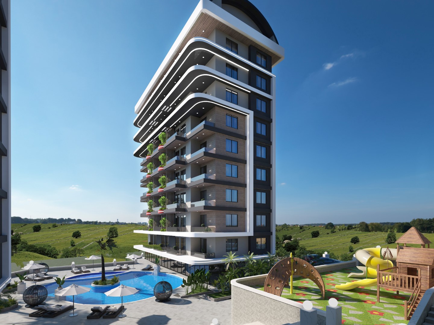 New project of residential complex in Demirtas near the sea, 450 m to the sea - Фото 4