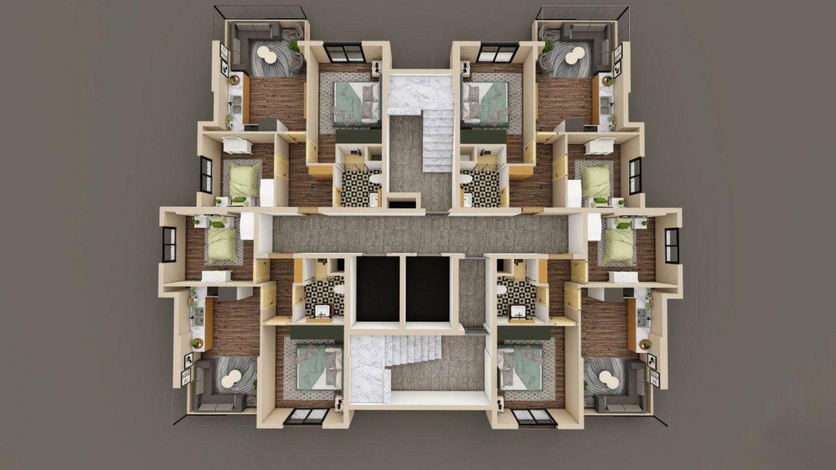 Project with 2+1 apartments in Yenishehir district - Фото 10