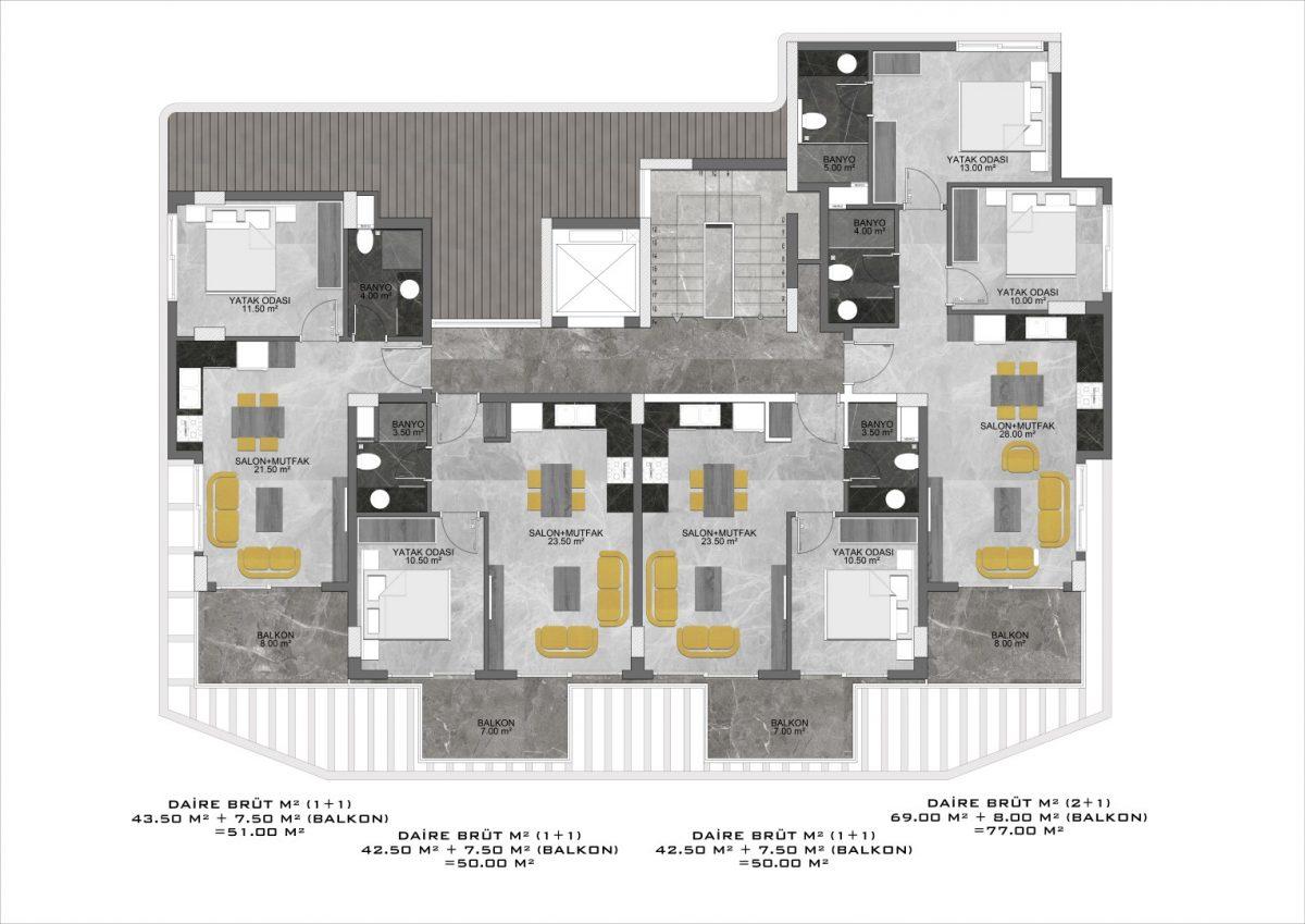 New project in Oba district with modern infrastructure - Фото 35