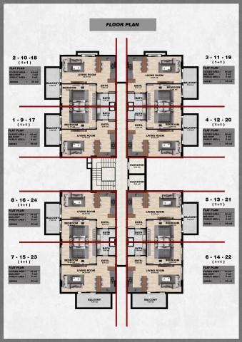 New project in Oba district with modern infrastructure and plans 1+1, 3+1 - Фото 22