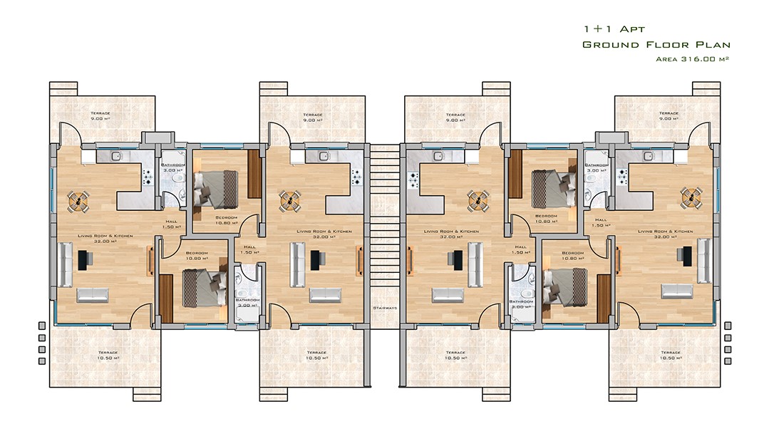 Luxury residential complex with sea view of Iskele area - Фото 19