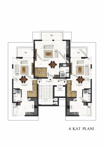 New project under construction in the Avsallar area, with an area of 58-121 m² - Фото 23