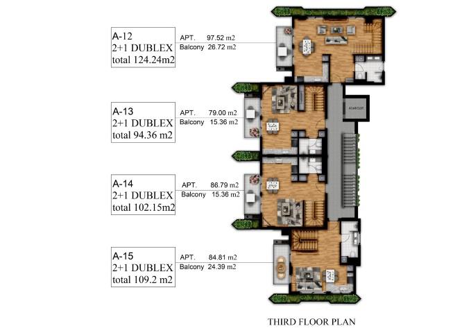 Apartments 1+1, 2+1 in Alanya, Oba district - Фото 11