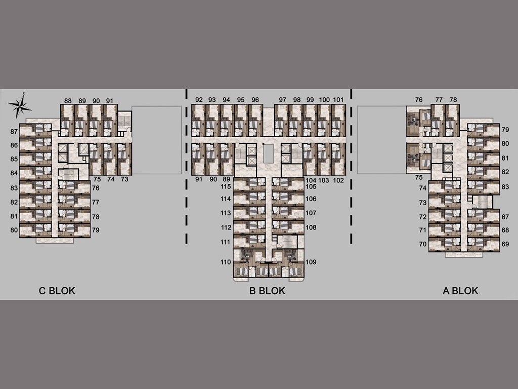 New cozy residential complex in Tomyuk district, with plans 0+1,1+1,2+1 - Фото 12