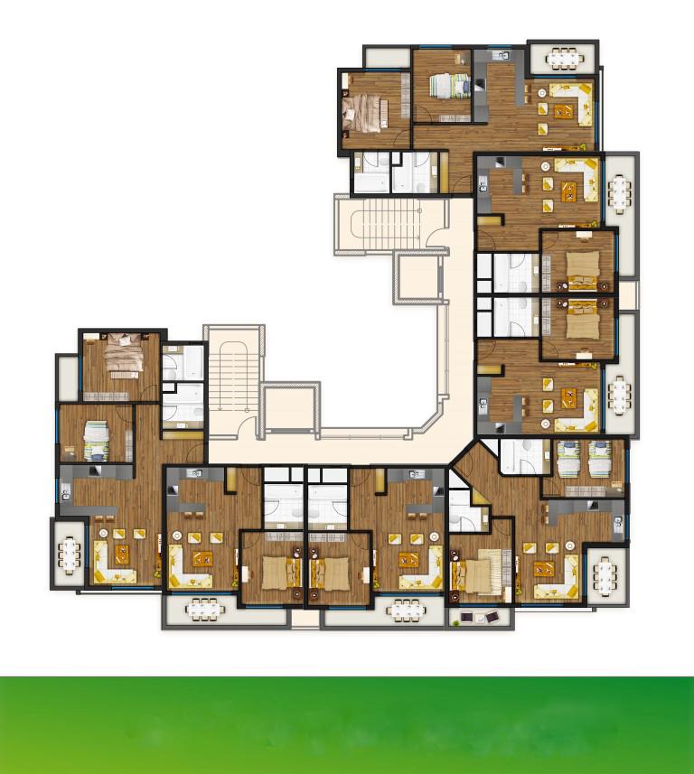 New residential complex with diverse infrastructure in Tomyuk district - Фото 41