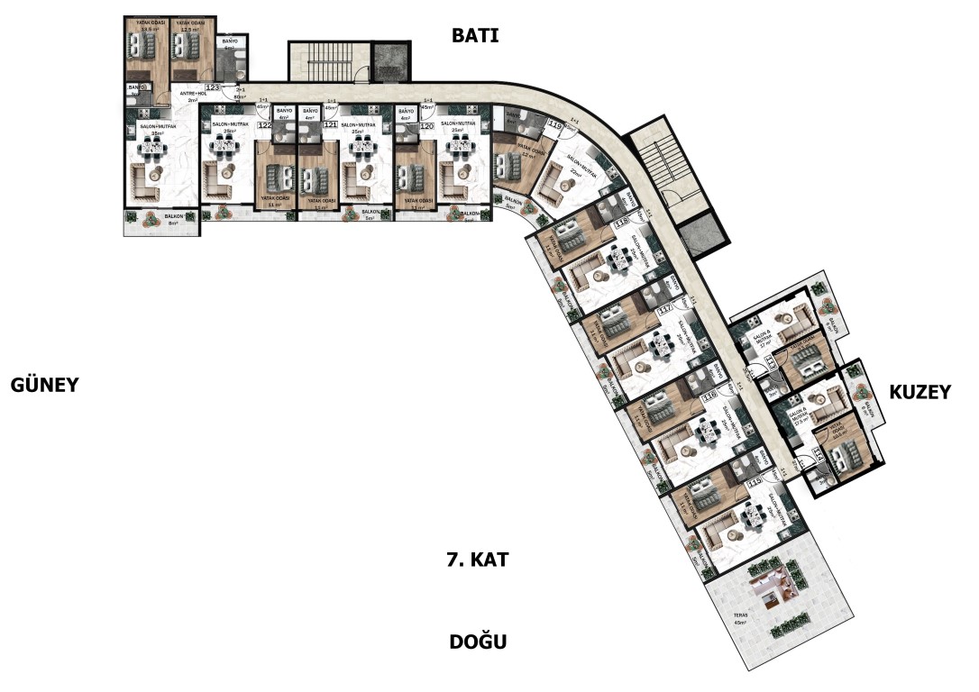 New VOYAGE complex with diverse infrastructure in the city of Antalya district Altyntash - Фото 47