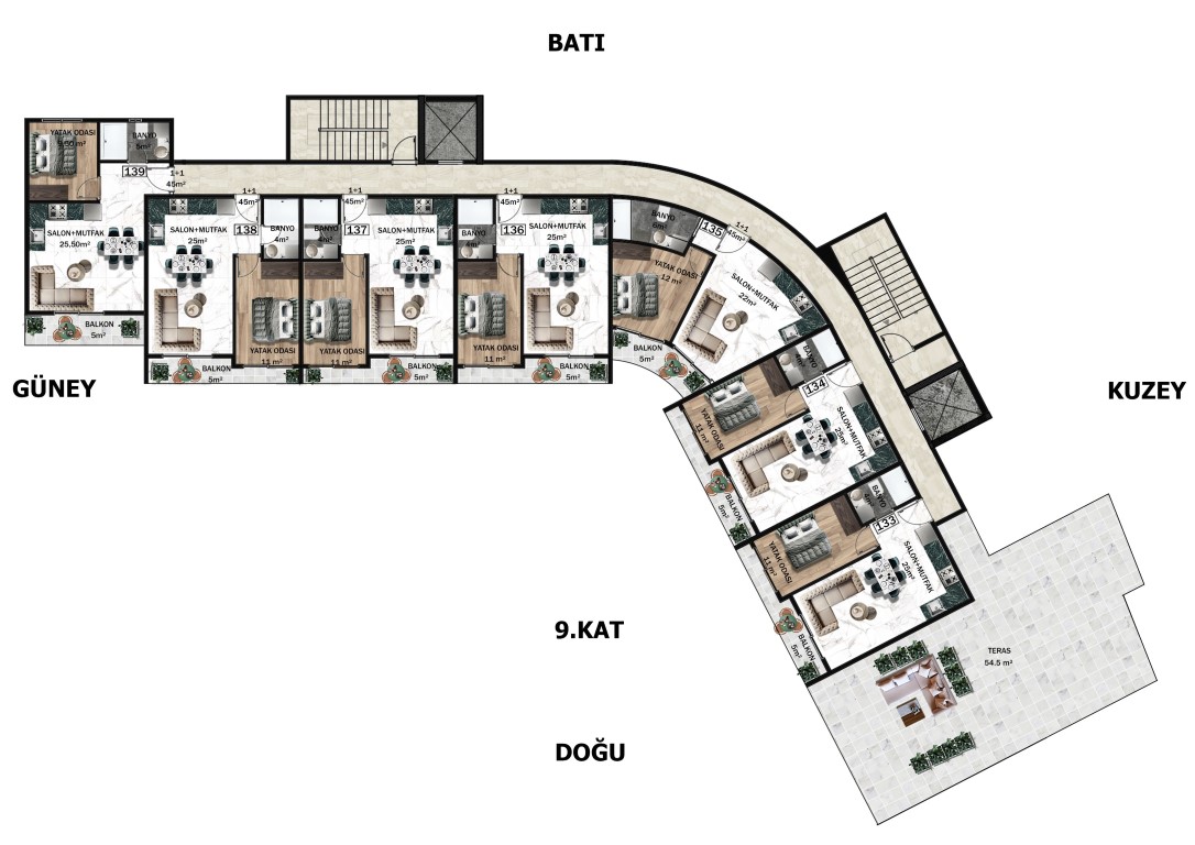 New VOYAGE complex with diverse infrastructure in the city of Antalya district Altyntash - Фото 49