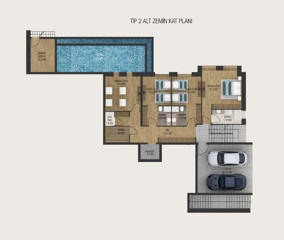 5+1 villas in Bodrum, with the possibility of obtaining citizenship - Фото 18