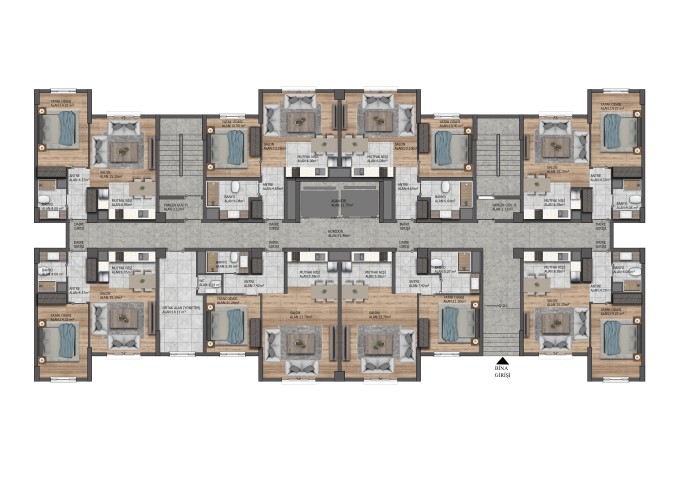 Project of a modern residential complex in Istanbul, apartments 1+1, 2+1 - Фото 20