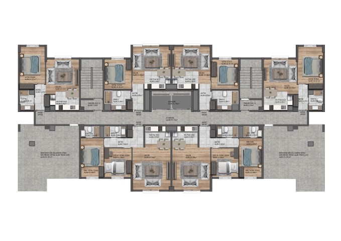 Project of a modern residential complex in Istanbul, apartments 1+1, 2+1 - Фото 18