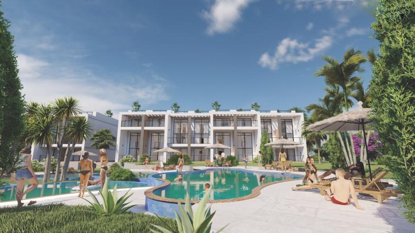 New modern residential complex in Northern Cyprus offering apartment and villa options - Фото 17