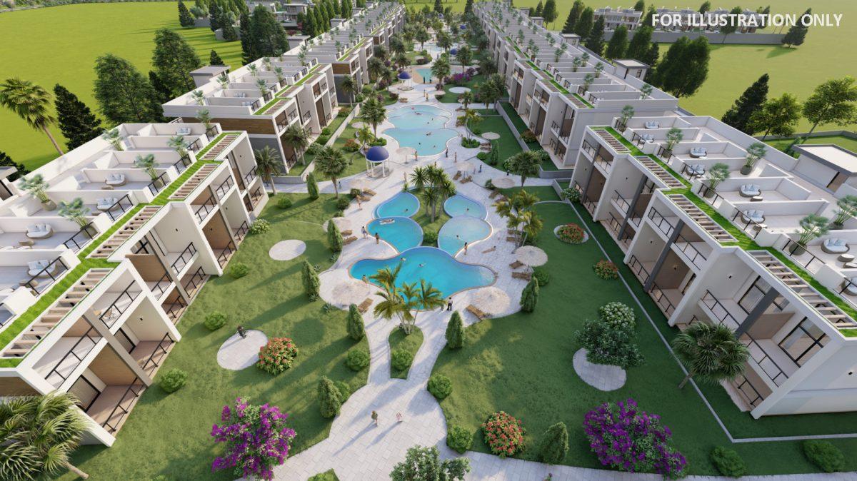 New modern residential complex in Northern Cyprus offering apartment and villa options - Фото 12