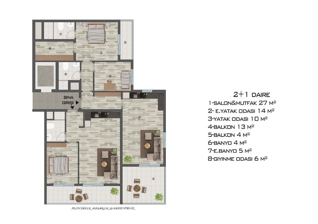 New high-rise project in Mersin, near the sea (350 m) - Фото 15