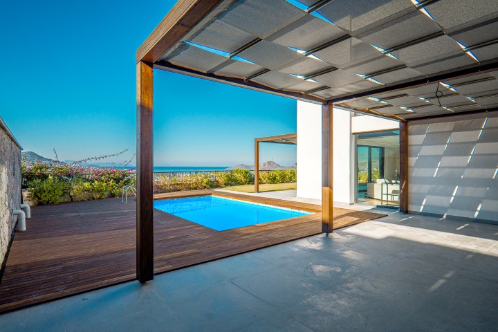 New complex of villas in Bodrum, with panoramic views of the sea and mountains - Фото 5