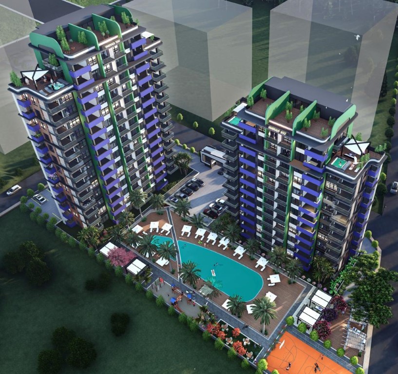 New high-rise residential complex in Mersin with 2+1 apartments - Фото 2