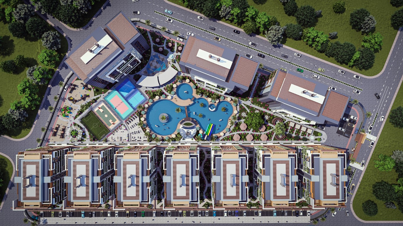 Large-scale project in modern style in Tomyuk district, Mersin - Фото 34