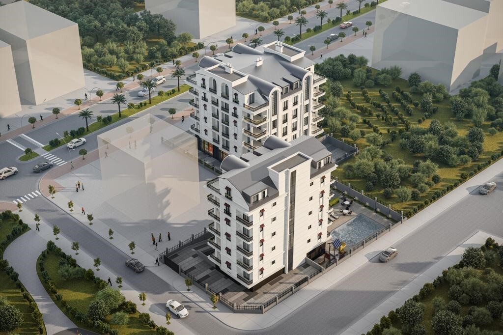 New, bright residential complex in the city of Gazipasa, area from 103 to 212 m2 - Фото 2