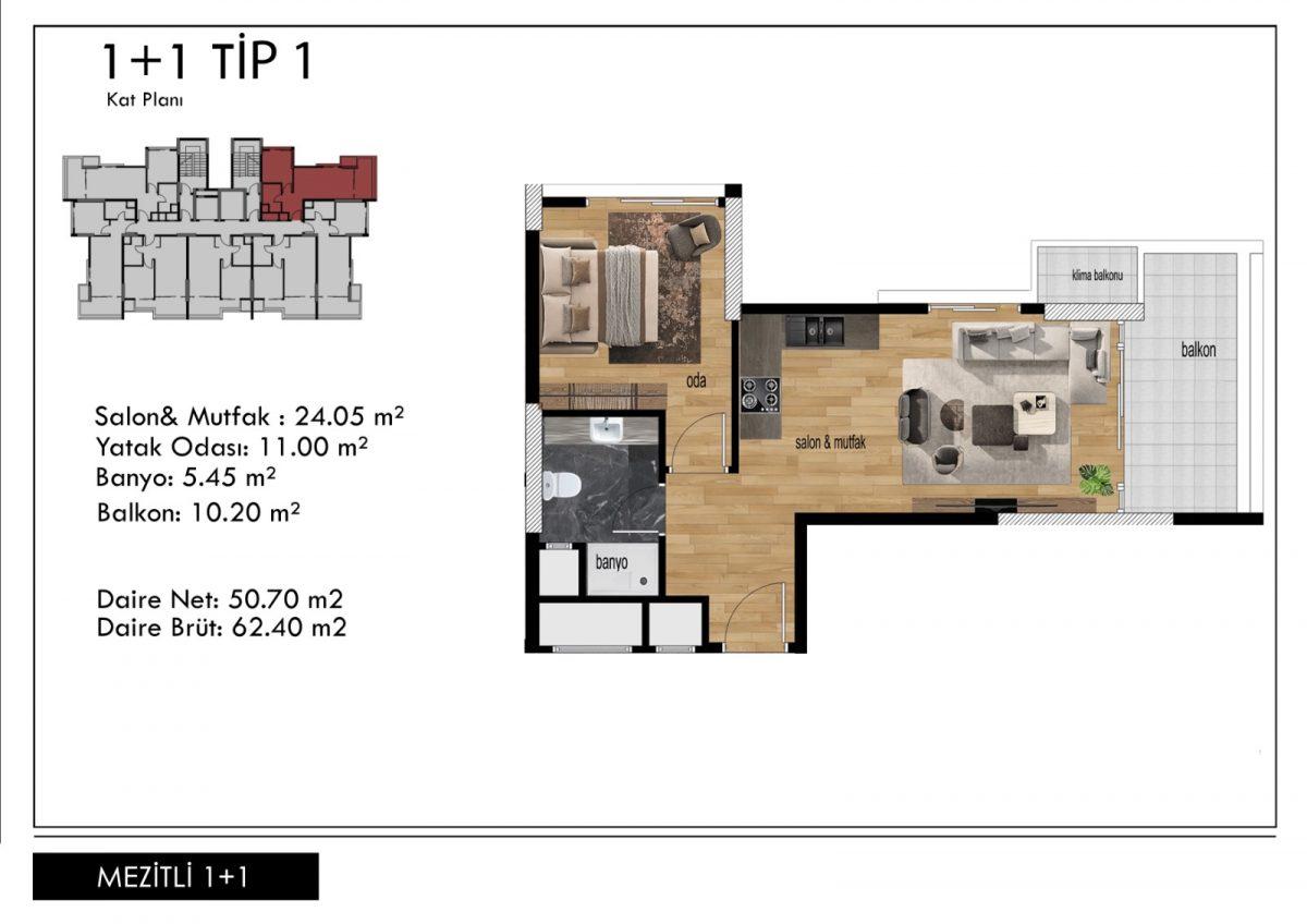 New residential development for investment in Mezitli district - Фото 23