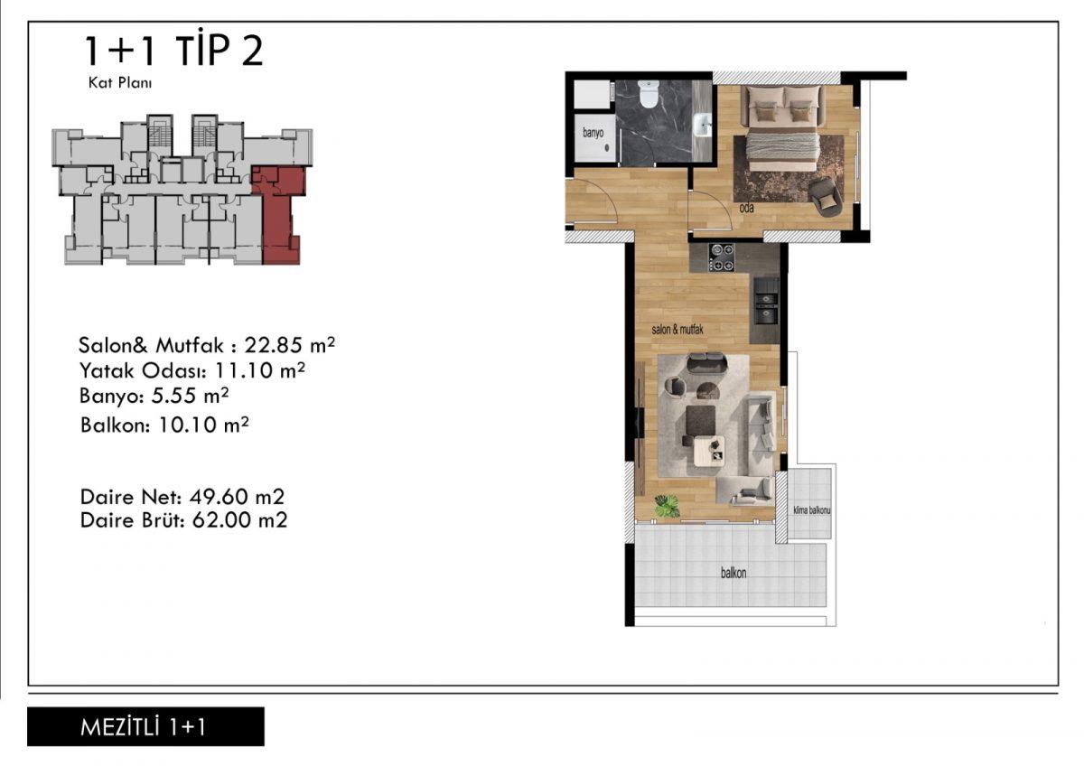 New residential development for investment in Mezitli district - Фото 25