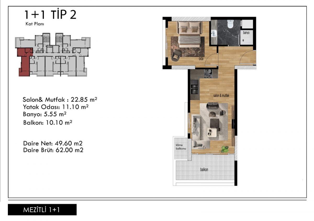 New residential development for investment in Mezitli district - Фото 24