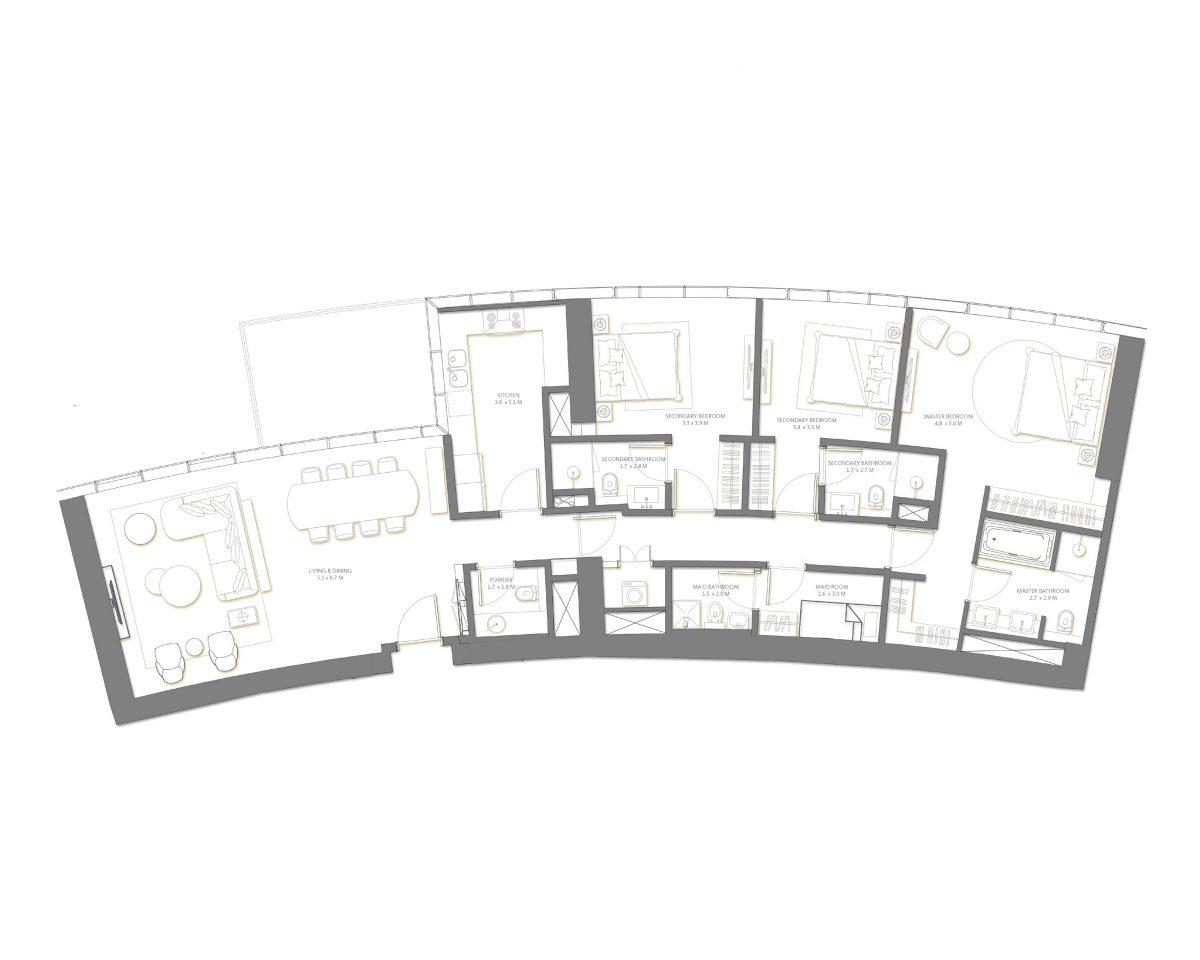 New project for a large multifunctional complex located in the coastal area of Dubai - Фото 30