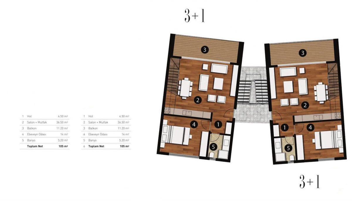 Loft-style luxury residential development in North Cyprus, Esentepe - Фото 12