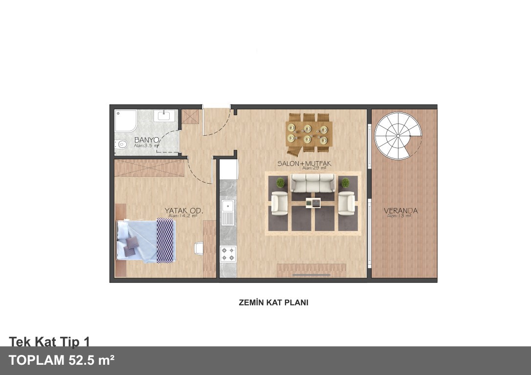 New project in Northern Cyprus, in the city of Lapta, apartments in 1+1, 2+1 - Фото 16