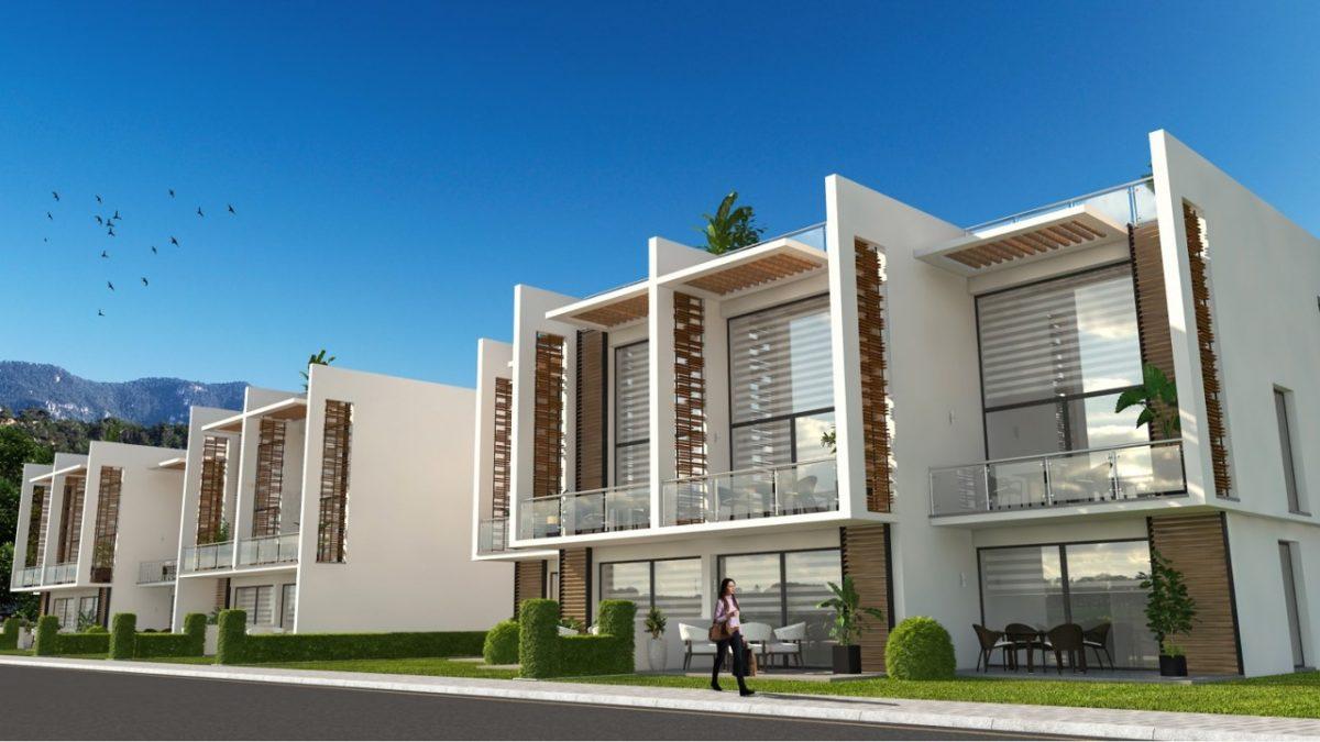 Project of a modern residential complex in Northern Cyprus in the area of Esentepe, apartment layout 2+1 - Фото 8