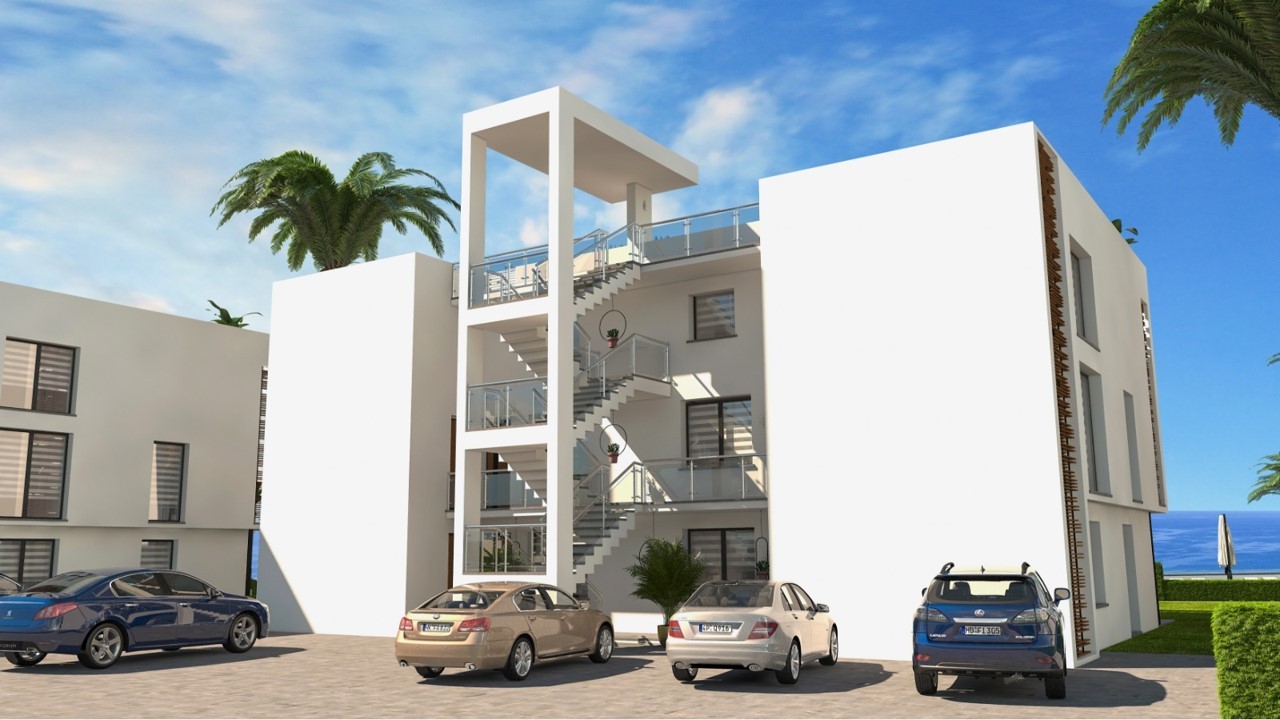 Project of a modern residential complex in Northern Cyprus in the area of Esentepe, apartment layout 2+1 - Фото 7