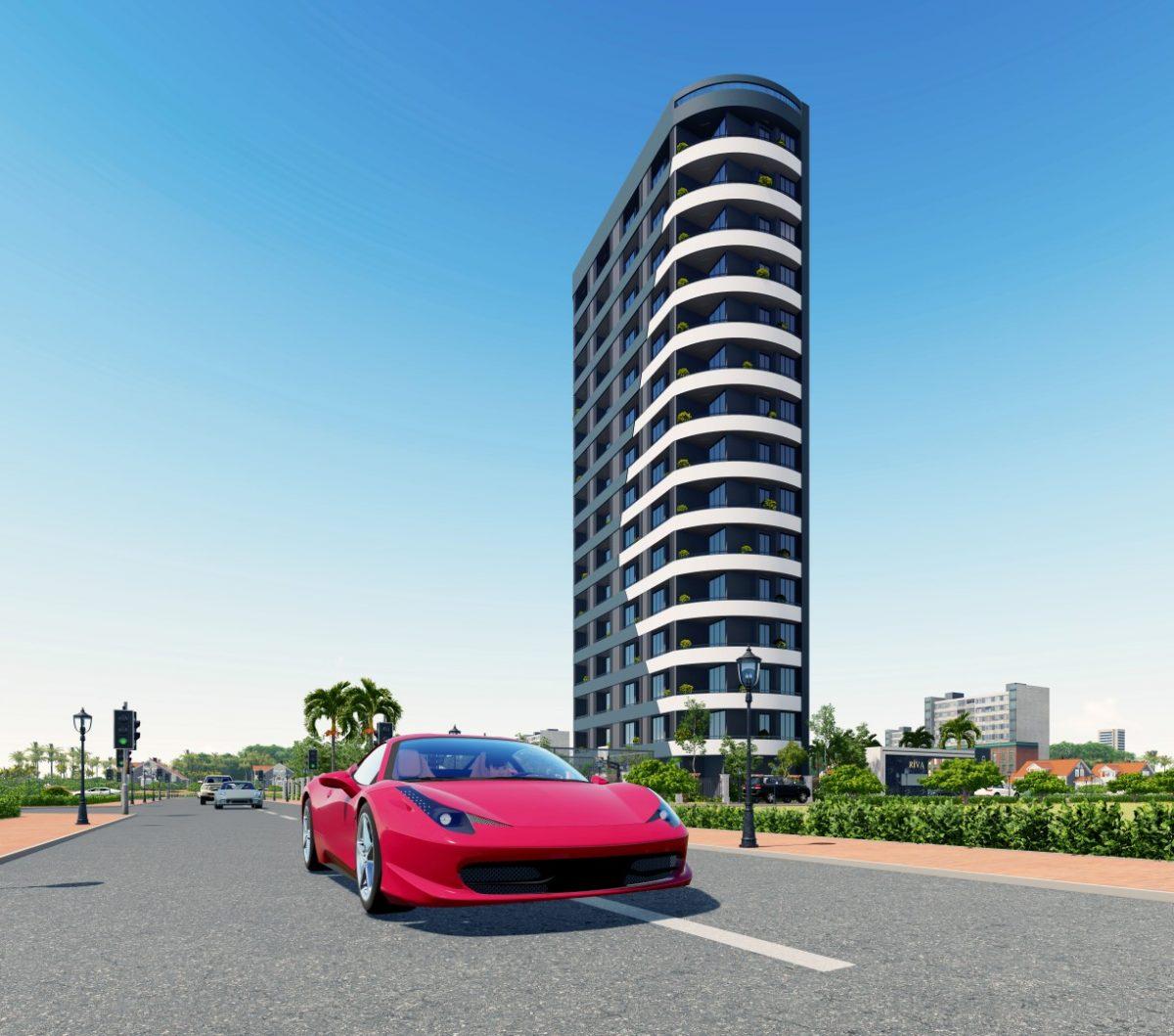 New high-rise residential complex with apartments 1+1 by the sea - Фото 4