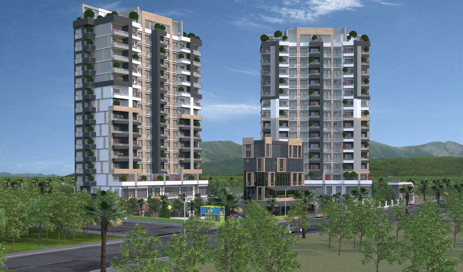 New residential complex in a quiet area of the city of Mersin, with plans 1+1, 2+1 and 3+1 - Фото 3