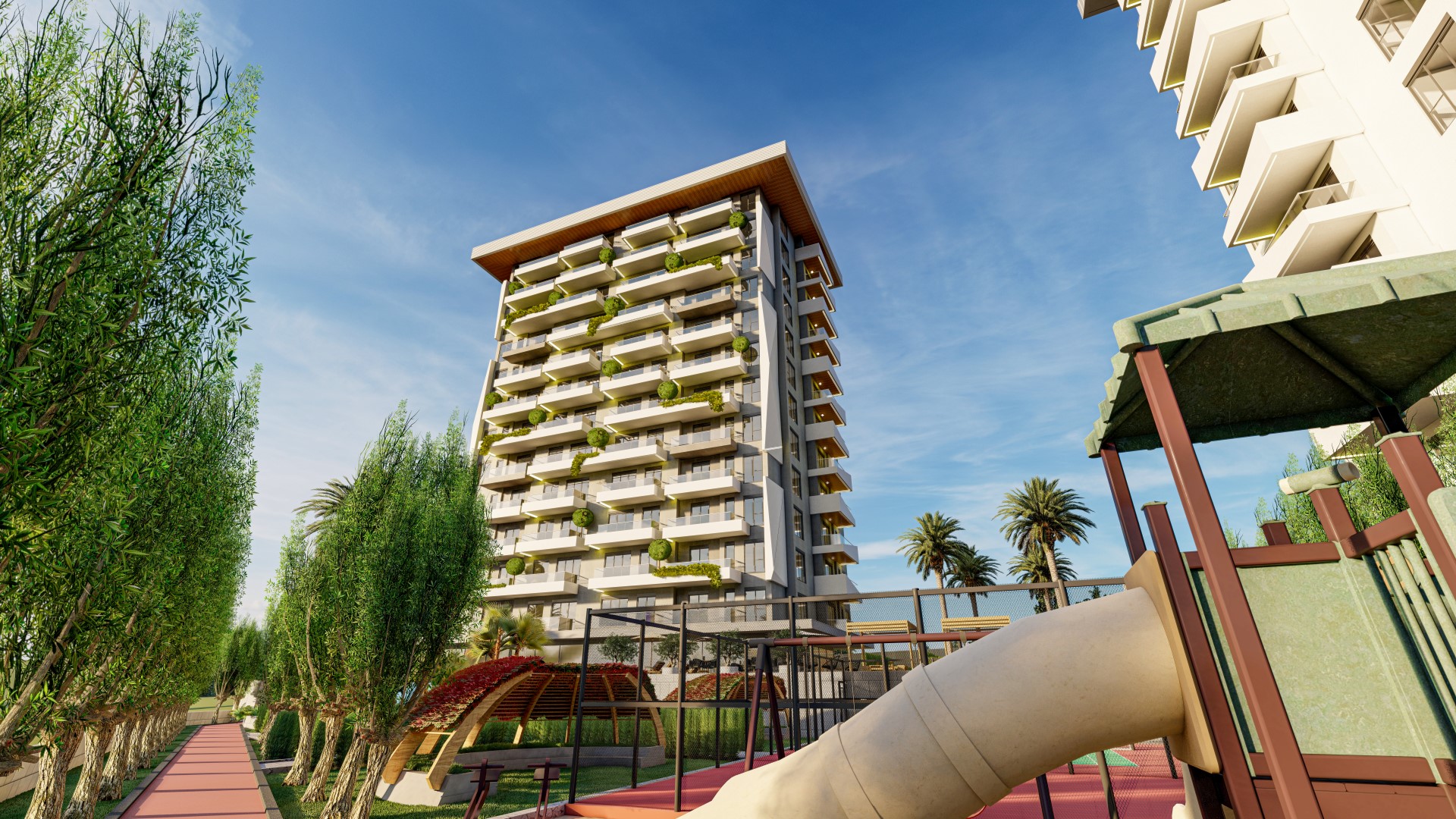 New project for investment in Mahmutlar district with 5* hotel concept - Фото 4