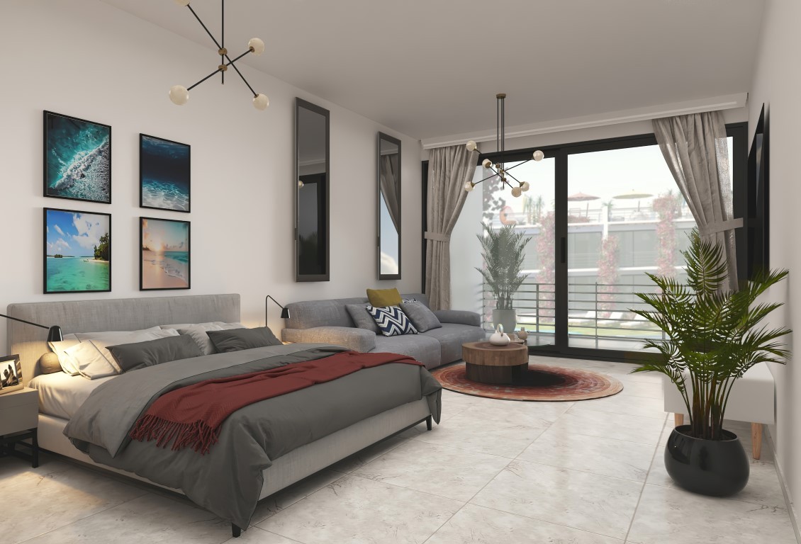 New project in Northern Cyprus elite class apartment floor plan 35 m2 - Фото 16