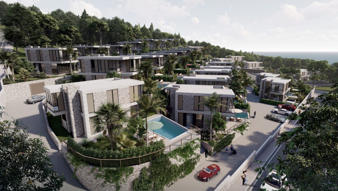 Villa complex 3+1 in Bodrum, with own swimming pool - Фото 10