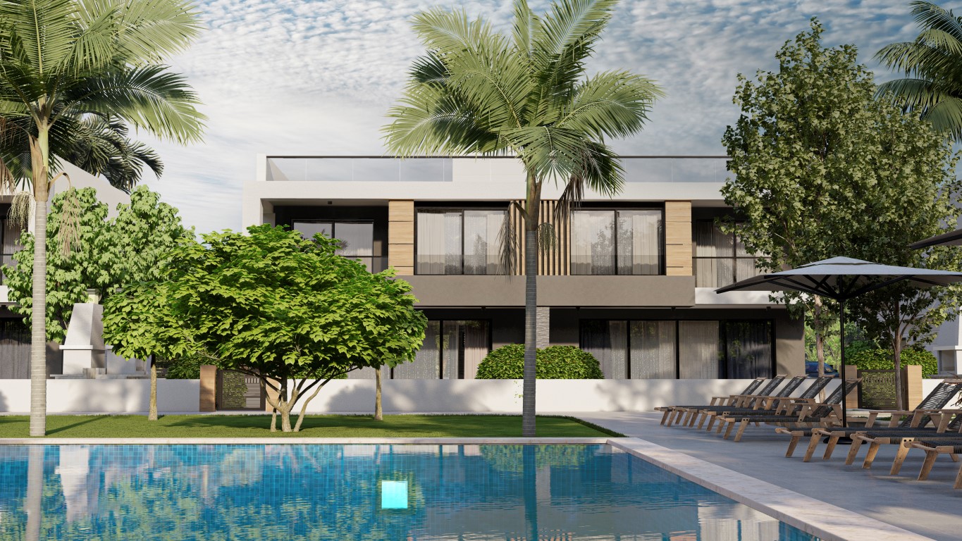 Project of a modern residential complex in Northern Cyprus in the area of Famagusta, apartment layout 1+1, 2+1 - Фото 13