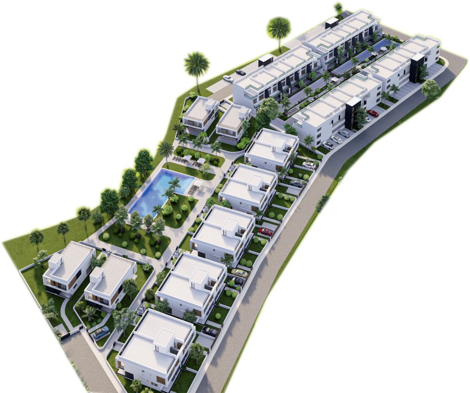 Project of a modern residential complex in Northern Cyprus in the area of Famagusta, apartment layout 1+1, 2+1 - Фото 2