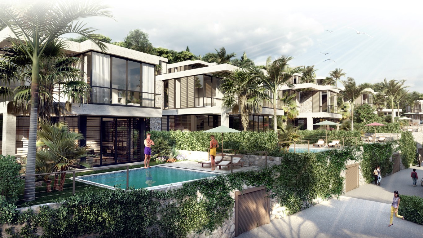 Villa complex 3+1 in Bodrum, with own swimming pool - Фото 13