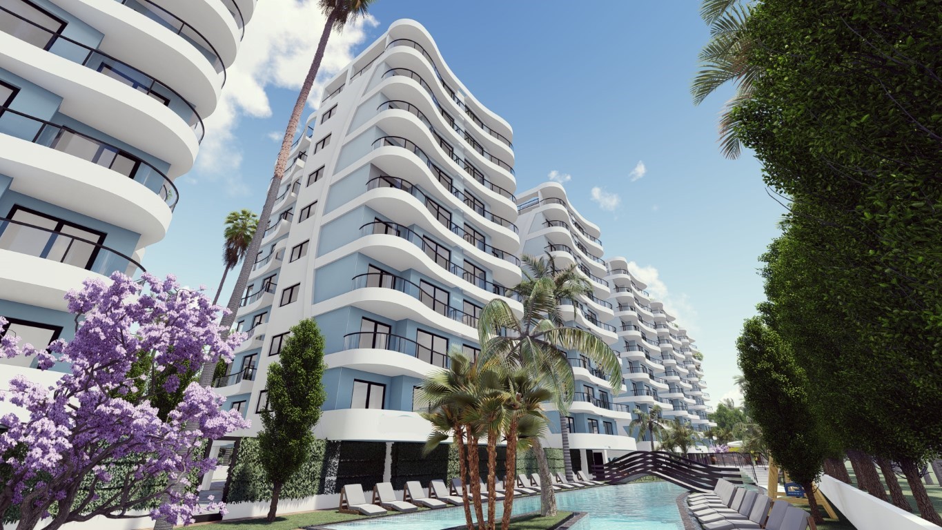 New high-rise residential complex in Northern Cyprus, with 2+1 and 3+1 apartments, Tatlisu district - Фото 13