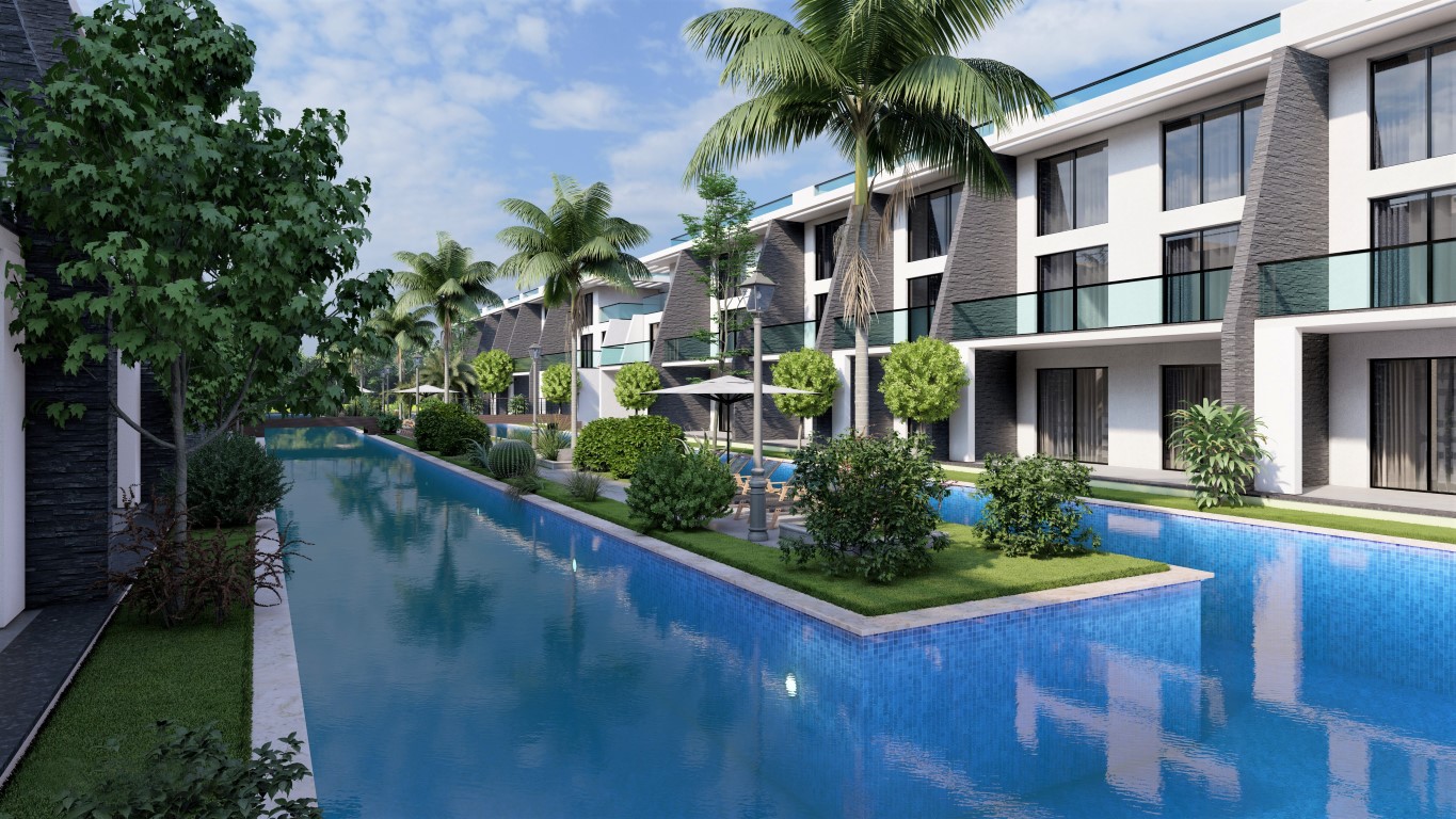 Project of a modern residential complex in Northern Cyprus in the area of Famagusta, apartment layout 1+1, 2+1 - Фото 15