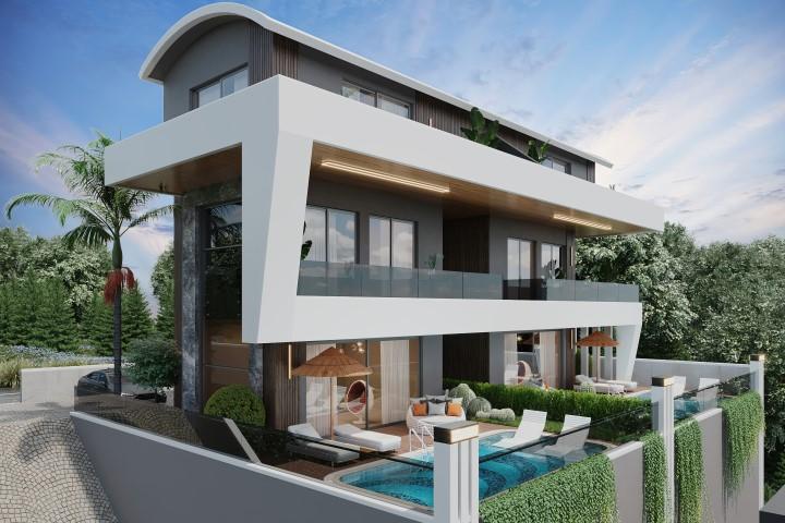 Complex villas 3+1 in Tepe with swimming pool and mountain views - Фото 5