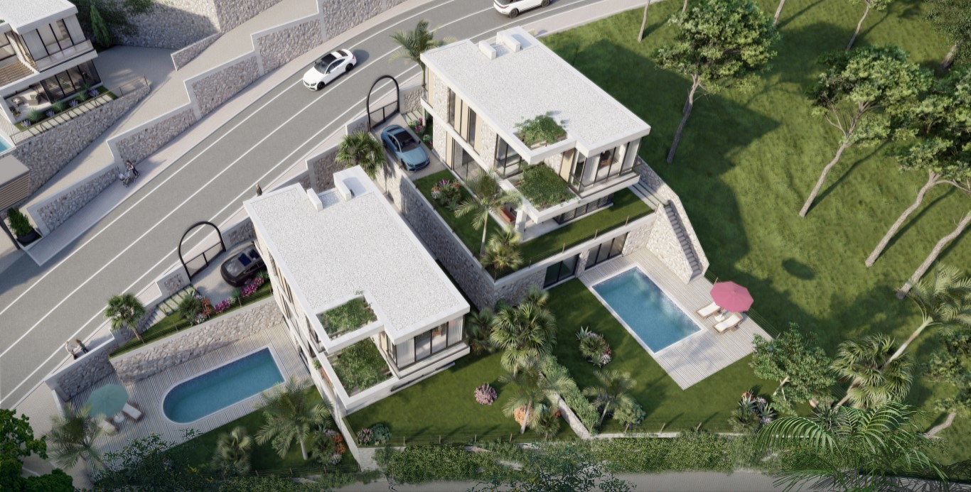 Villa complex 3+1 in Bodrum, with own swimming pool - Фото 11