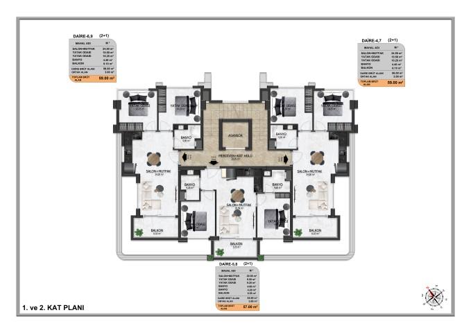 New project under construction with various layouts, Oba district - Фото 28